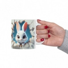 Mug bébé Lapin - Idée cadeau - Tasse originale en céramique enfant ou adulte