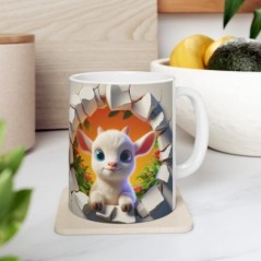 Mug bébé Chèvre - Idée cadeau - Tasse originale en céramique enfant ou adulte