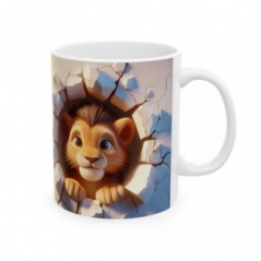 Mug bébé Lion - Idée cadeau - Tasse originale en céramique enfant ou adulte