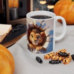 Mug bébé Lion - Idée cadeau - Tasse originale en céramique enfant ou adulte