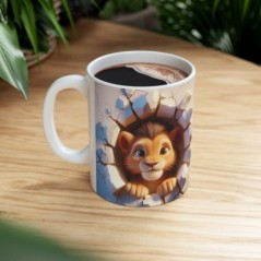 Mug bébé Lion - Idée cadeau - Tasse originale en céramique enfant ou adulte