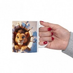 Mug bébé Lion - Idée cadeau - Tasse originale en céramique enfant ou adulte