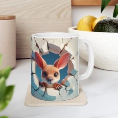 Mug bébé Kangourou - Idée cadeau - Tasse originale en céramique enfant ou adulte