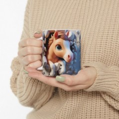 Mug bébé Cheval - Idée cadeau - Tasse originale en céramique enfant ou adulte