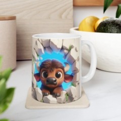 Mug bébé Buffle - Idée cadeau - Tasse originale en céramique enfant ou adulte