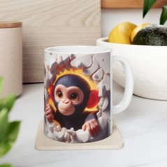 Mug bébé Singe - Idée cadeau - Tasse originale en céramique enfant ou adulte