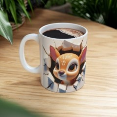 Mug bébé Cerf - Idée cadeau - Tasse originale en céramique enfant ou adulte