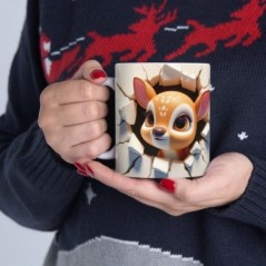 Mug bébé Cerf - Idée cadeau - Tasse originale en céramique enfant ou adulte