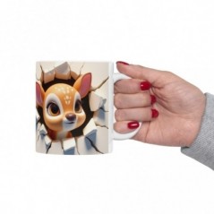 Mug bébé Cerf - Idée cadeau - Tasse originale en céramique enfant ou adulte