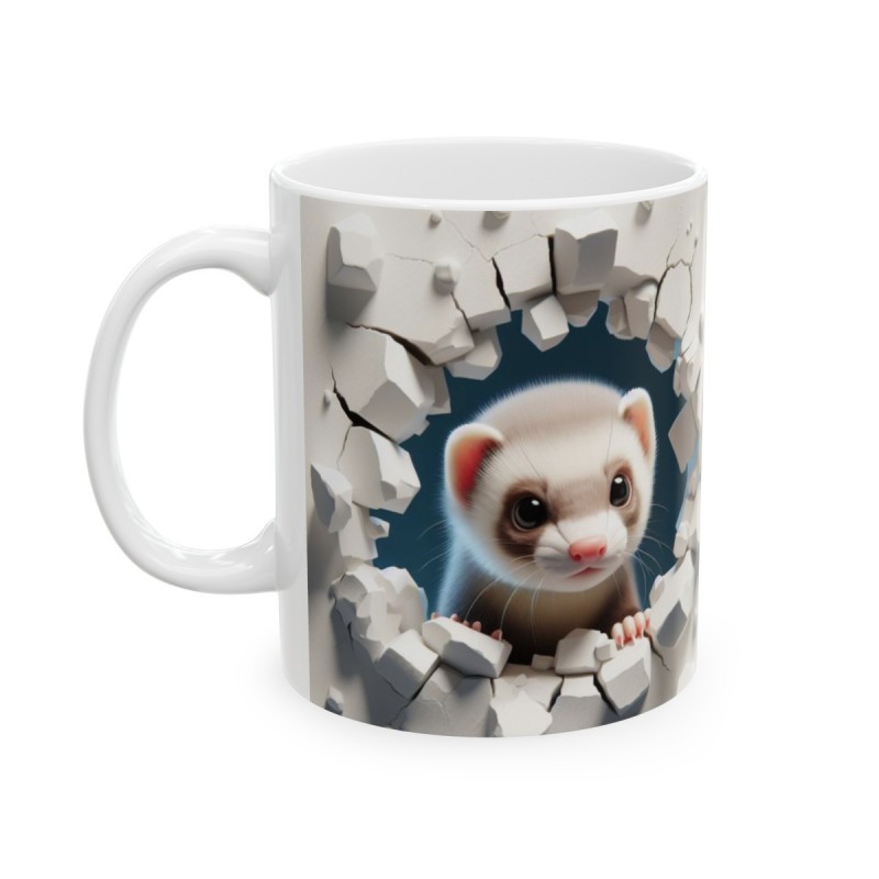 Mug bébé Furet - Idée cadeau - Tasse originale en céramique enfant ou adulte