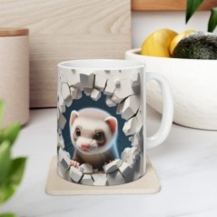 Mug bébé Furet - Idée cadeau - Tasse originale en céramique enfant ou adulte