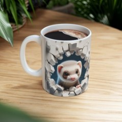 Mug bébé Furet - Idée cadeau - Tasse originale en céramique enfant ou adulte