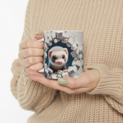 Mug bébé Furet - Idée cadeau - Tasse originale en céramique enfant ou adulte