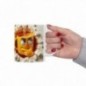 Mug 3D Emoji Penseur - Idée cadeau - Tasse en céramique - Humour Sympa Fun