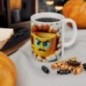 Mug 3D Emoji Confus - Idée cadeau - Tasse en céramique - Humour Sympa Fun