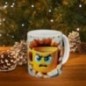 Mug 3D Emoji Confus - Idée cadeau - Tasse en céramique - Humour Sympa Fun