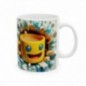 Mug 3D Emoji Joyeux - Idée cadeau - Tasse en céramique - Humour Sympa Fun