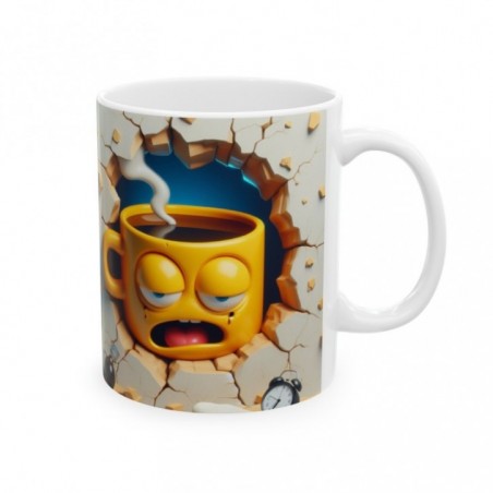 Mug 3D Emoji Endormi - Idée cadeau - Tasse en céramique - Humour Sympa Fun