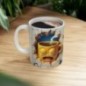 Mug 3D Emoji Endormi - Idée cadeau - Tasse en céramique - Humour Sympa Fun