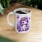 Mug Licorne fleurs papillons - Idée cadeau - Tasse originale en céramique