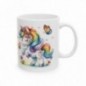 Mug Licorne coloré papillons - Idée cadeau - Tasse originale en céramique