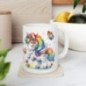 Mug Licorne coloré papillons - Idée cadeau - Tasse originale en céramique