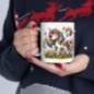 Mug Licorne coloré fleurs papillons - Idée cadeau - Tasse originale en céramique