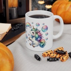 Mug Licorne Bulles - Idée cadeau - Tasse originale en céramique