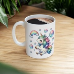 Mug Licorne Bulles - Idée cadeau - Tasse originale en céramique