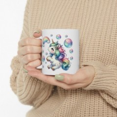 Mug Licorne Bulles - Idée cadeau - Tasse originale en céramique