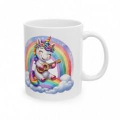 Mug Licorne Guitare- Idée cadeau - Tasse originale en céramique