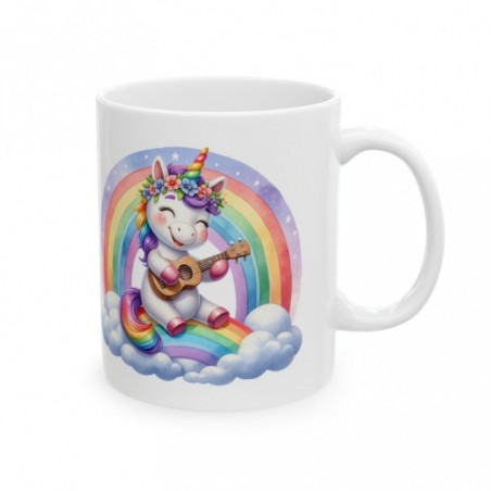 Mug Licorne Guitare- Idée cadeau - Tasse originale en céramique