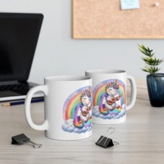 Mug Licorne Guitare- Idée cadeau - Tasse originale en céramique