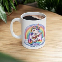 Mug Licorne Guitare- Idée cadeau - Tasse originale en céramique