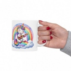 Mug Licorne Guitare- Idée cadeau - Tasse originale en céramique