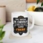 Mug pas besoin de cheveux pour être un super Frère - Idée cadeau - Tasse en céramique - Humour Sympa Fun