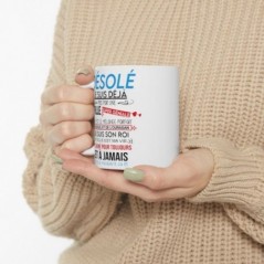 Mug Amour pris par une fille je t'aime - Idée cadeau - Tasse en céramique originale humour