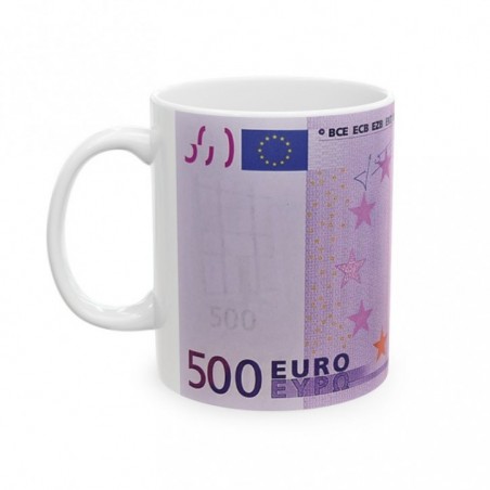 Mug Billet de 500 euros - Idée cadeau - Tasse originale en céramique