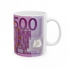 Mug Billet de 500 euros - Idée cadeau - Tasse originale en céramique