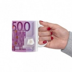 Mug Billet de 500 euros - Idée cadeau - Tasse originale en céramique