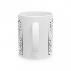 Mug Maman valeur nutritive - Idée cadeau - Tasse en céramique originale