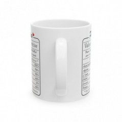 Mug Papa valeur nutritive - Idée cadeau - Tasse en céramique originale