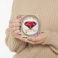 Mug 35 ans de Mariage Noces de Rubis - idée cadeau - tasse anniversaire de Mariage