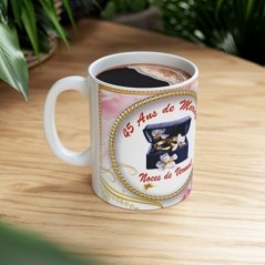 Mug 45 ans de Mariage Noces de Merveil - idée cadeau - tasse anniversaire de Mariage