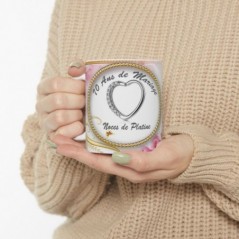 Mug 70 ans de Mariage Noces de Platine - idée cadeau - tasse anniversaire de Mariage