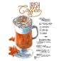 Plaque Recette Irish Coffee en aluminium - Plaque décorative