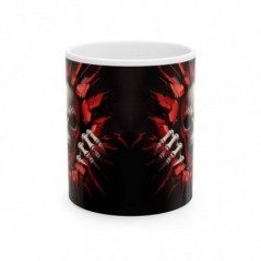 Mug Tête de Mort squelette rouge - Tasse original