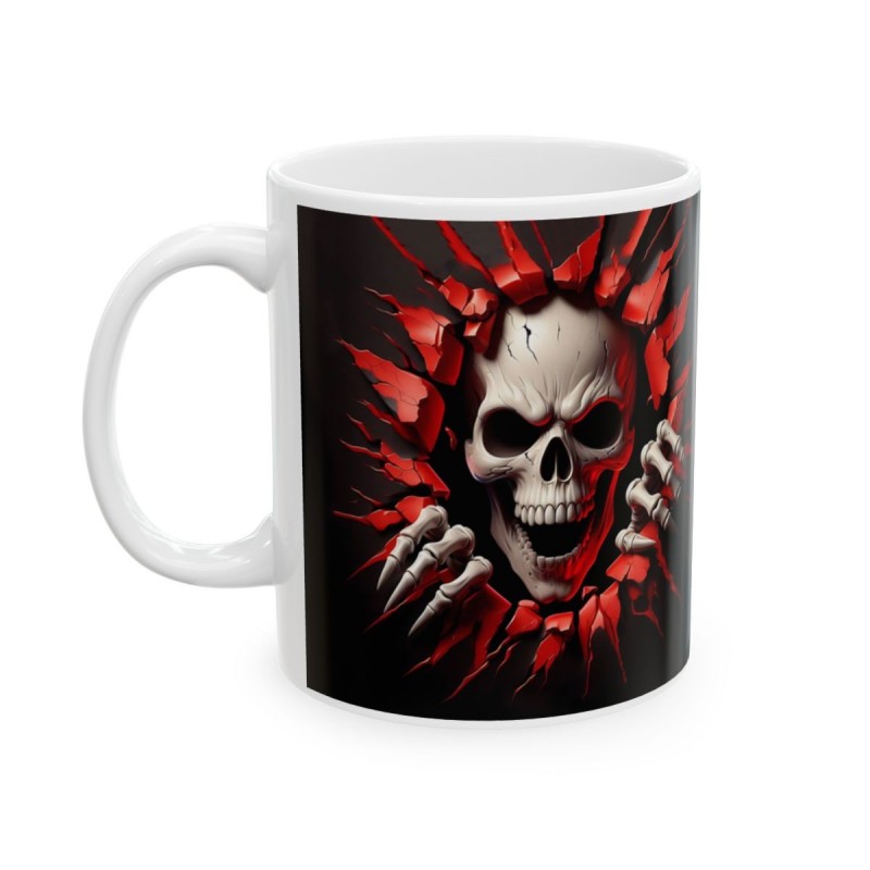 Mug Tête de Mort squelette rouge - Tasse original