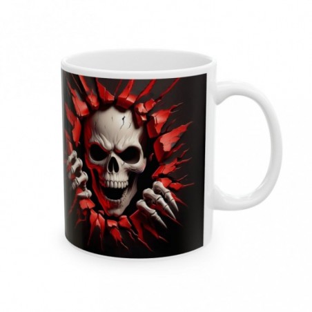 Mug Tête de Mort squelette rouge - Tasse original