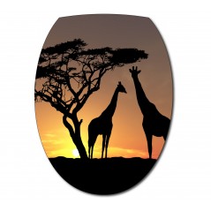 Sticker Abattant de WC Girafe